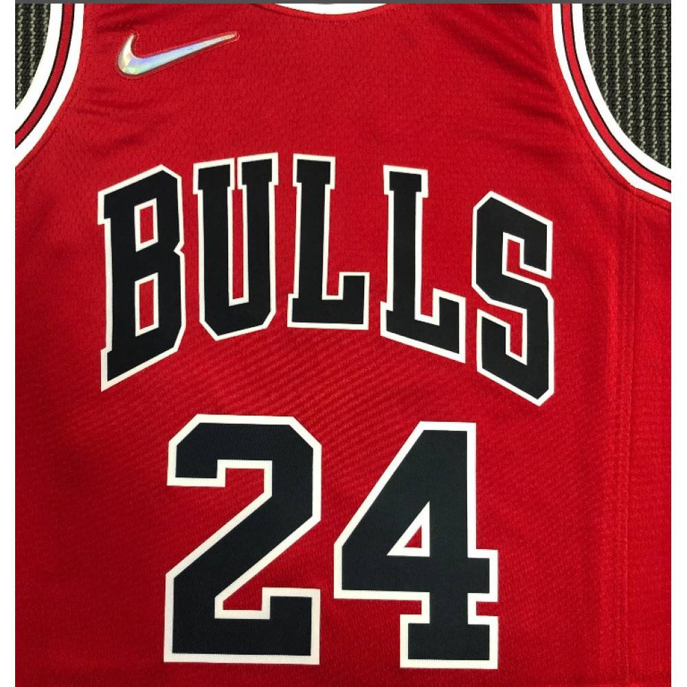Men's Chicago Bulls Lauri Markkanen #24 Red 2021 Swingman NBA Jersey - Icon Edition-Pro Kit Vault | Brand New 26/27 Sports Jerseys